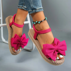 Women's Lightweight Bow Tie Casual Beach Sandals for Summer