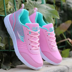 Spring and Autumn Ladies Casual Breathable Flat Sneakers