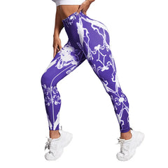 Nouveau pantalon de yoga taille haute Tie Dye pour la salle de sport et l'entraînement de fitness