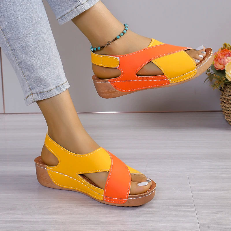 Women's Plus Size Open Toe Summer Beach Party Sandals