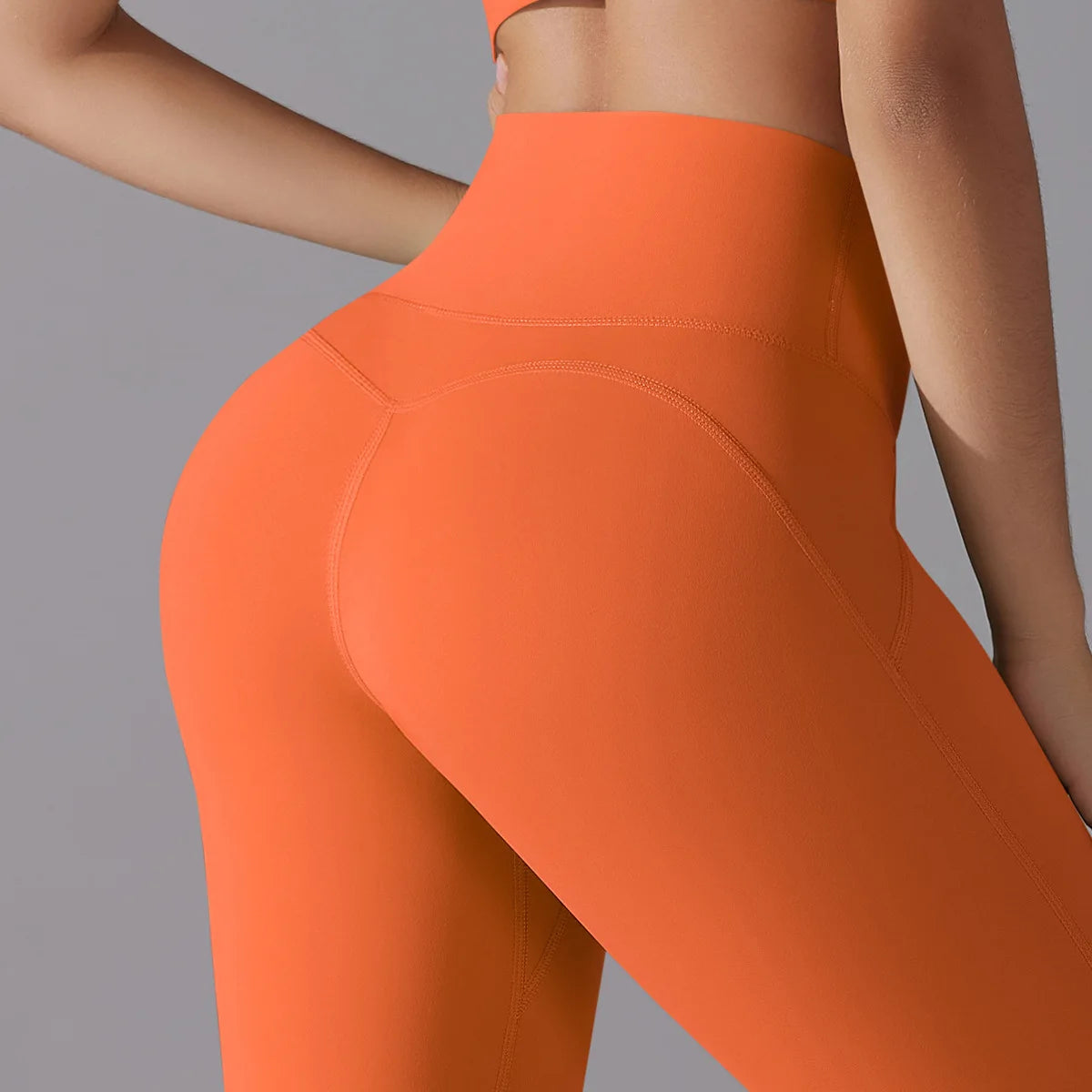 Leggings de fitness taille haute en nylon pour femmes pour le yoga 