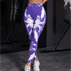 Nouveau pantalon de yoga taille haute Tie Dye pour la salle de sport et l'entraînement de fitness