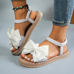 Women's Lightweight Bow Tie Casual Beach Sandals for Summer