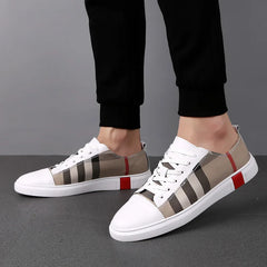 Unisex Breathable Faux Leather Sneakers Casual Trainers