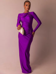 Stunning long sleeve maxi dress featuring a hollow out design