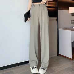 High Quality Casual Solid Color Wide Leg Pants for Women