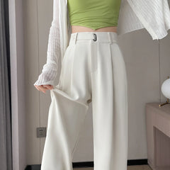 High Quality Casual Solid Color Wide Leg Pants for Women