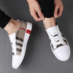 Unisex Breathable Faux Leather Sneakers Casual Trainers