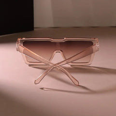 Elegant Oversized Square Gradient Sunglasses for Women