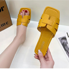 Summer Sandals for Women, High Quality Beach Flat Slide Slippers