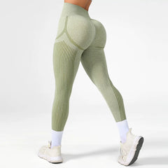 Leggings de sport froissés pour femmes, pour l'entraînement et le fitness 