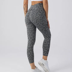 Women Leopard Print High Waist Seamless Yoga Leggings