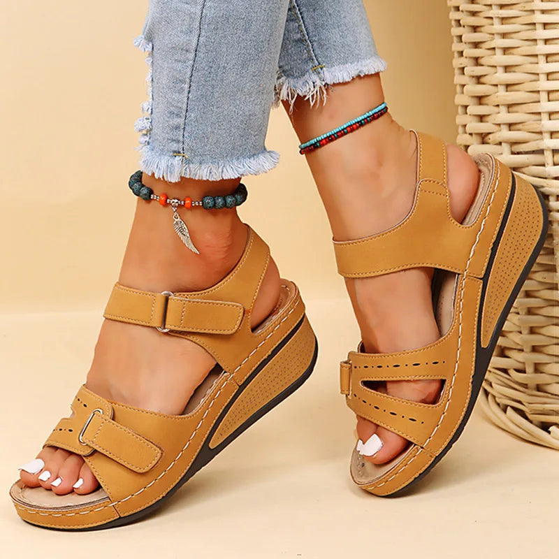 Women's Soft Bottom Wedge Heels Summer Sandals Platform Shoes