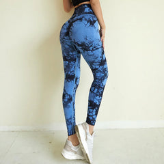 High Waist Tie Dye Leggings for Women Yoga and Fitness Training