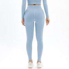 Pantalon de yoga taille haute sans couture pour femmes pour les sports de plein air 