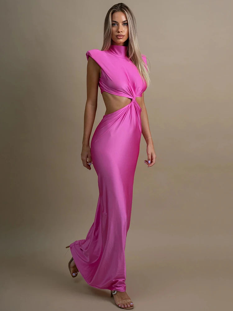 Sleeveless bodycon maxi dress