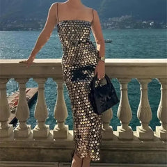 Stunning Sequin Luxury Suspender Dress