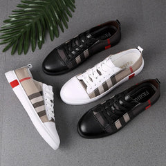 Unisex Breathable Faux Leather Sneakers Casual Trainers