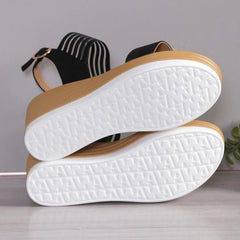 Wedge Heel Fish Mouth Women's Sandals - High Platform Summer Shoes