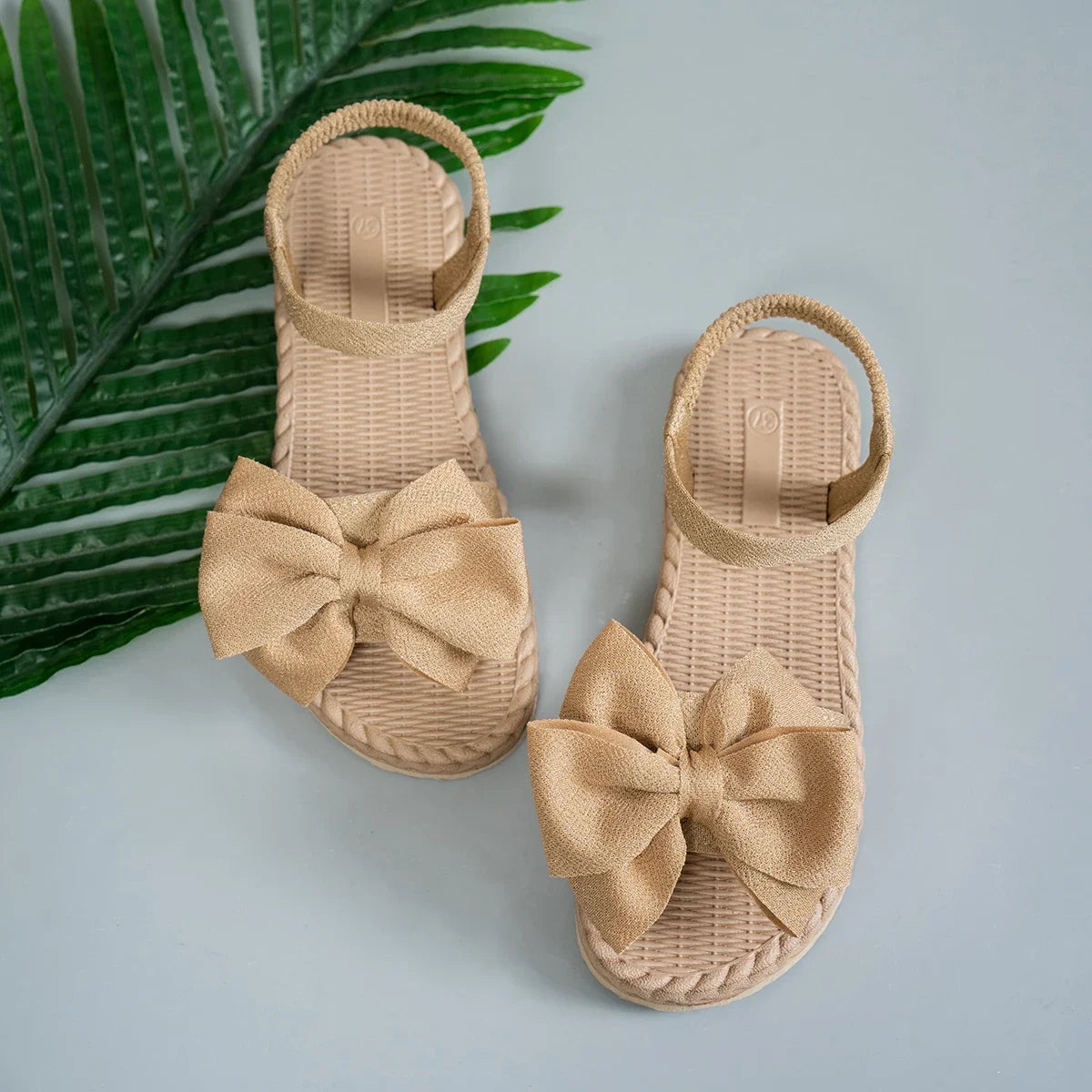 Women's Lightweight Bow Tie Casual Beach Sandals for Summer