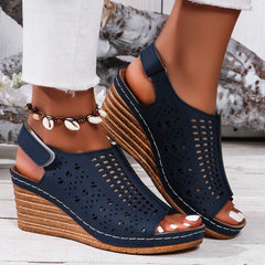 Women's Open Toe Platform Wedges Sandals for Summer Casual Style