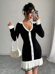 Elegant Knit Sweater Dress: Perfect for Parties and Evenings