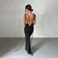 Backless maxi dress perfect for any summer event