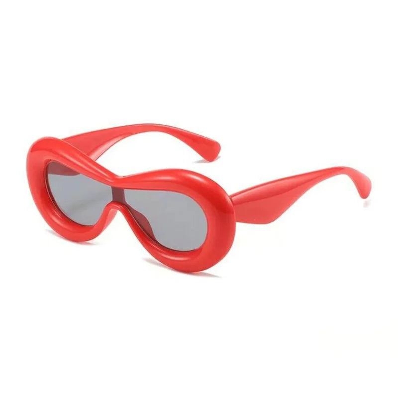 Women's Candy Color Quirky Sunglasses with UV400 Protection