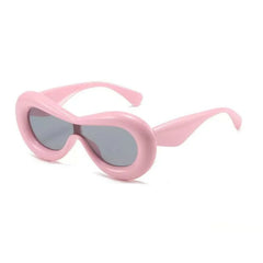 Women's Candy Color Quirky Sunglasses with UV400 Protection