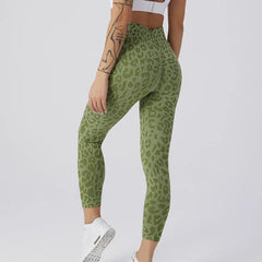 Women Leopard Print High Waist Seamless Yoga Leggings