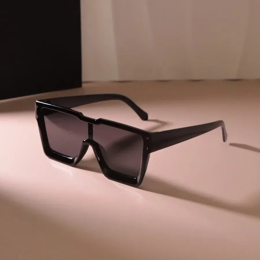 Elegant Oversized Square Gradient Sunglasses for Women