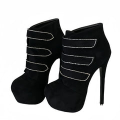 Women's High Heels Platform Ankle Boots for Party and Dance