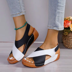 Women's Plus Size Open Toe Summer Beach Party Sandals