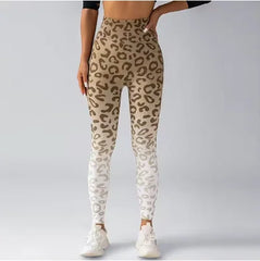 Nouveaux leggings taille haute à imprimé léopard pour femmes 