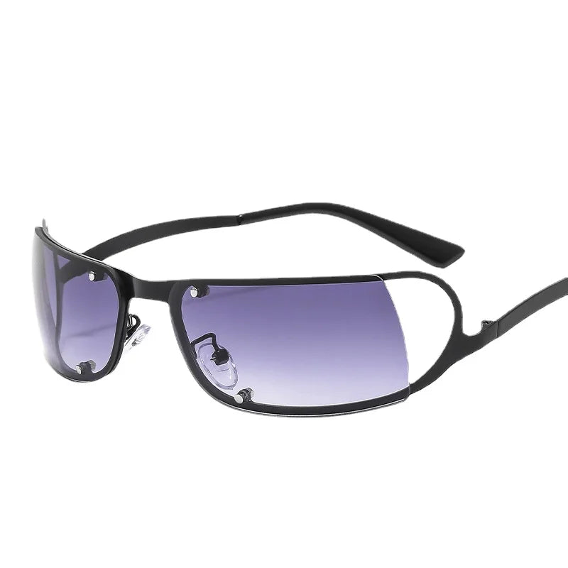 Y2K Sports Punk Square Sunglasses for Women with UV400 Protection