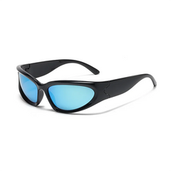 Designer UV400 Mirrored White Sunglasses for Women Cycling Shades