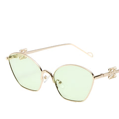 Women's UV400 Sunglasses with Chinese Knot Elements for Fashion