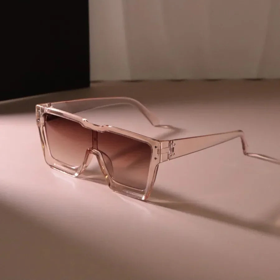 Elegant Oversized Square Gradient Sunglasses for Women