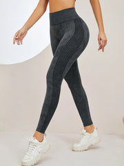 Women's High Waisted Solid Seamless Scrunch Yoga Pants