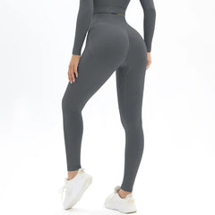 Pantalon de yoga taille haute sans couture pour femmes pour les sports de plein air 