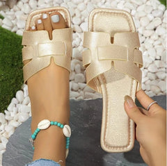 Summer Sandals for Women, High Quality Beach Flat Slide Slippers