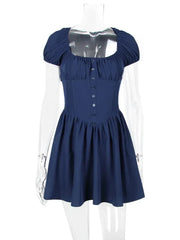 Versatile Mini Dress with Corset Detailing