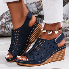 Women's Open Toe Platform Wedges Sandals for Summer Casual Style