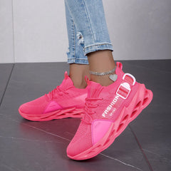 Women's Breathable Pink Sneakers - Lightweight Sports Shoes Unisex