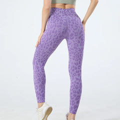Women Leopard Print High Waist Seamless Yoga Leggings