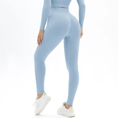 Pantalon de yoga taille haute sans couture pour femmes pour les sports de plein air 