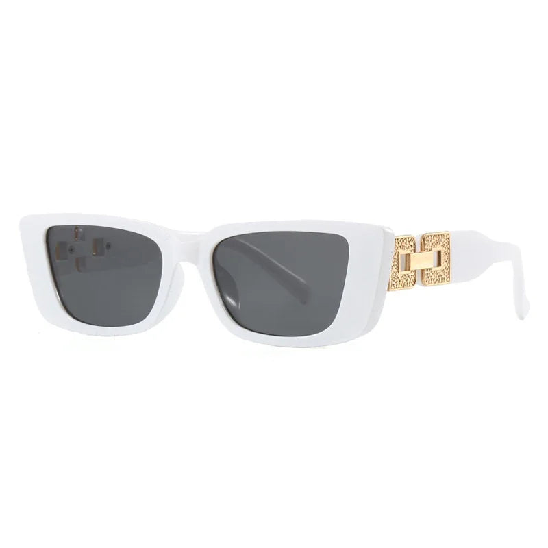 Classic Mirror Square Sunglasses for Women in Minimalist Style