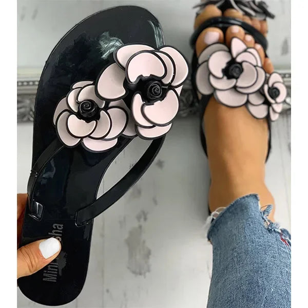 New Lady Camellia Sandals Slippers for Beach and Home Wear