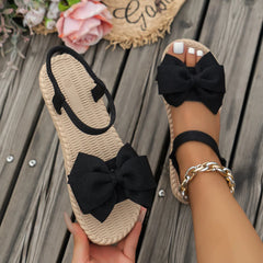 Women's Lightweight Bow Tie Casual Beach Sandals for Summer