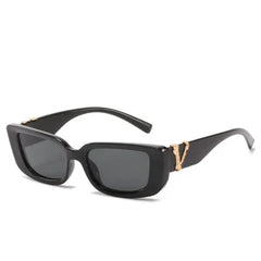 Vintage Cat Eye Sunglasses for Women in Gradient Black